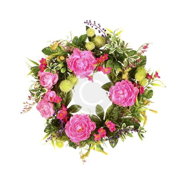 Classic Peonies Wreath